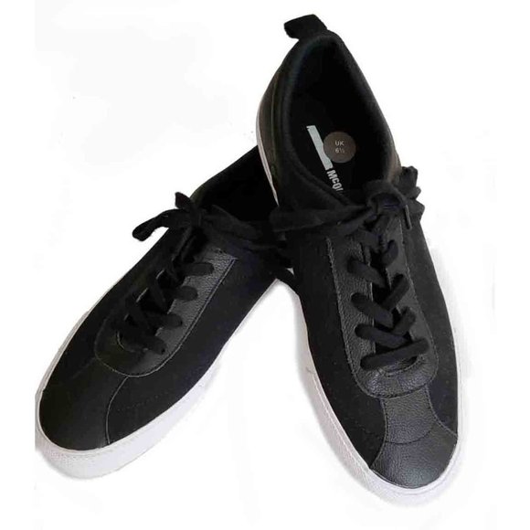 Alexander McQueen Other - Alexander McQueen Sneakers Shoes Black Fabric Leather Swallow Vulc Men's 7.5